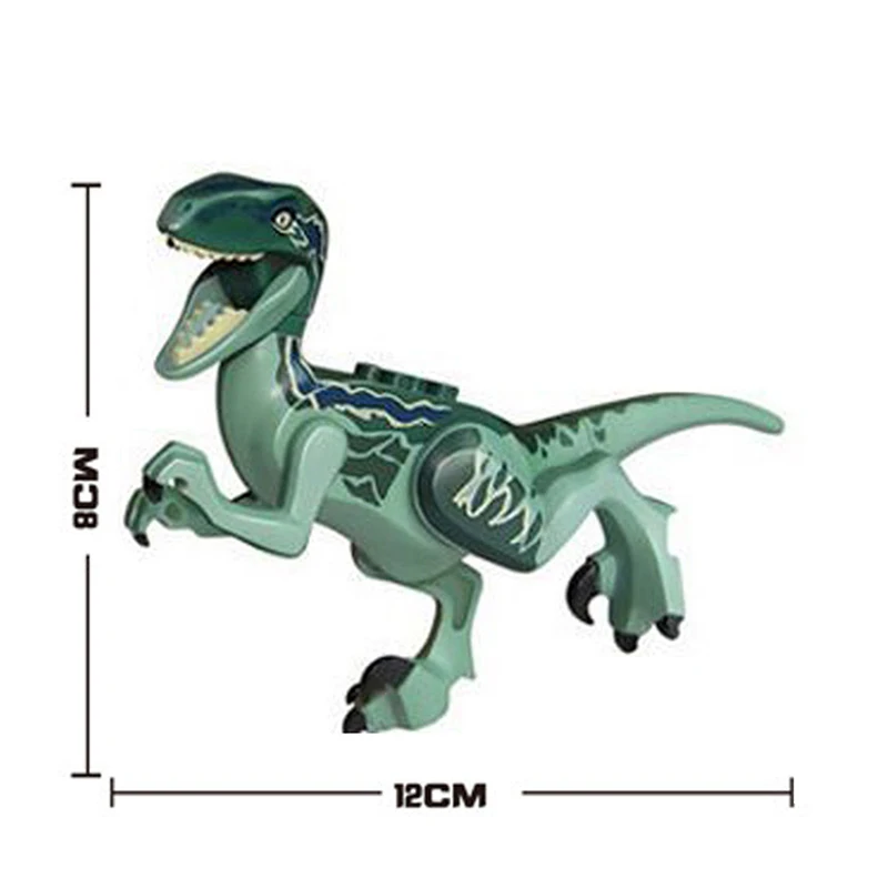 8 шт./компл. с динозавром «Мир Юрского периода» мир цифры тираннозавр рекс строительные блоки игрушки Описание Duploe игрушки динозавры