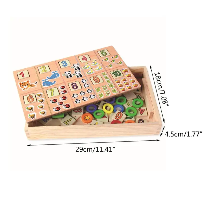 

Montessori Toys for Toddlers montessori Toys for Toddlers Wooden Number Puzzle 72XC