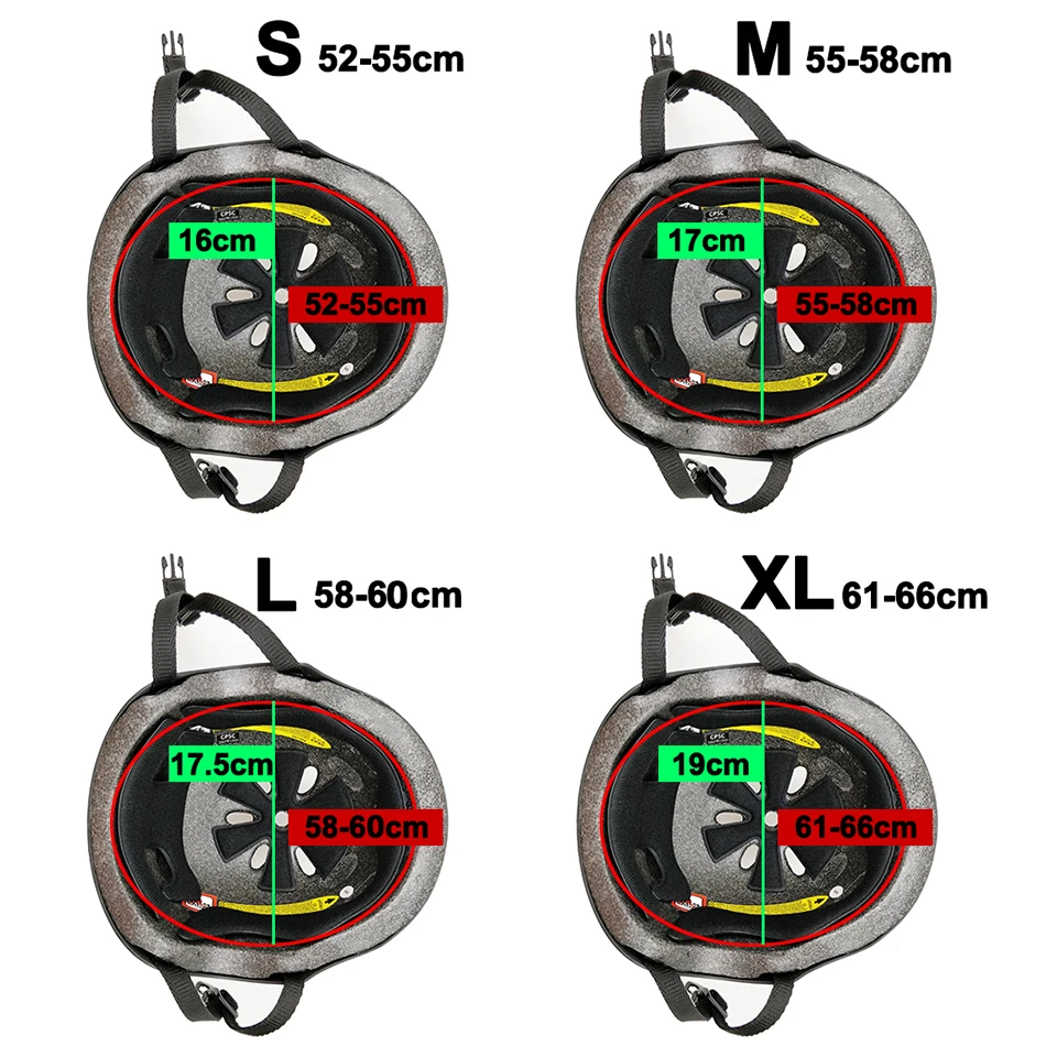 LOCLE Cycling Helmet Road Mountain Bicycle Helme Extreme Sport MTB BMX Skateboarding Skate Bike Helmet 5 Color Size 52-66cm
