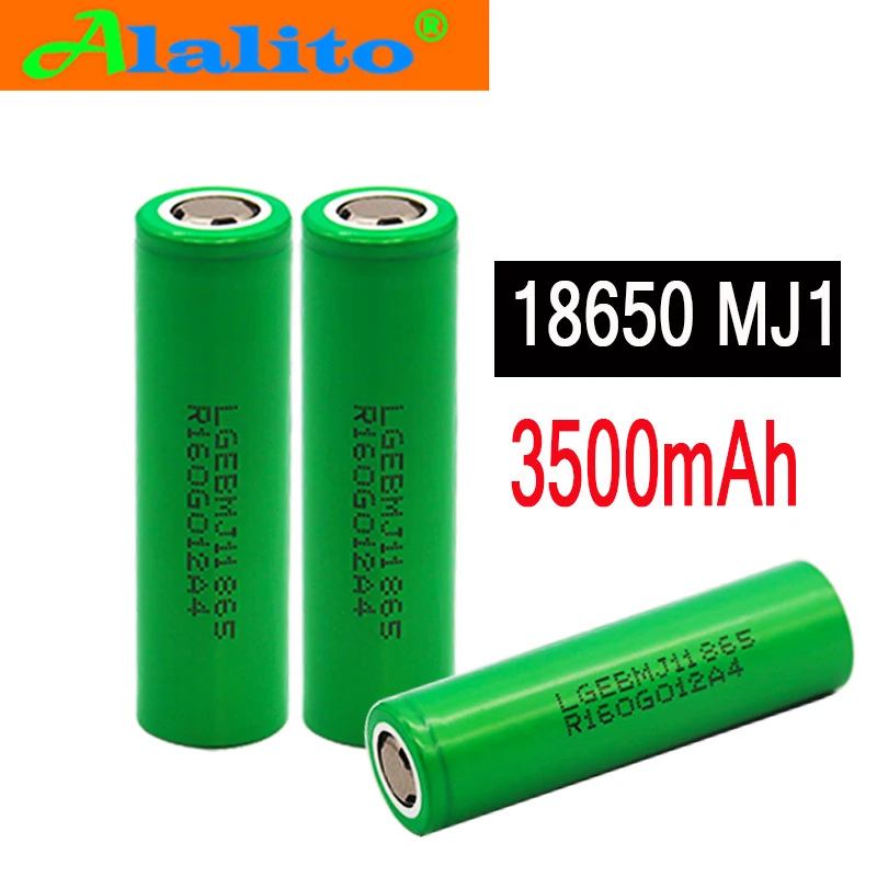 100% Новый оригинальный mj1 3 7 v 3500 mah 18650 литиевая аккумуляторная батарея для