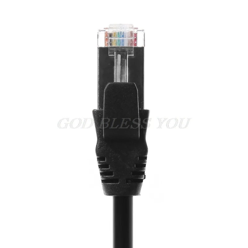 RJ45 Cat5e папа-мама экранированный панельный Сетевой удлинитель Ethernet