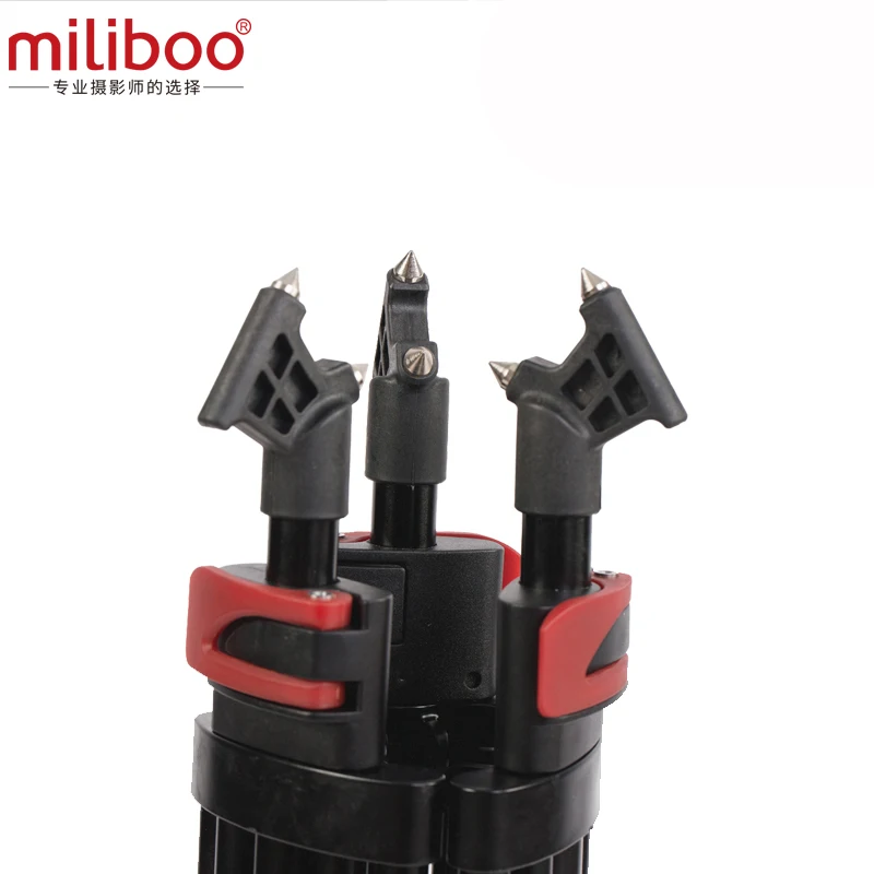 Miliboo MTT603A портативный алюминиевый штатив для профессиональная видеокамера/DSLR штатив Стенд, крепление на голову