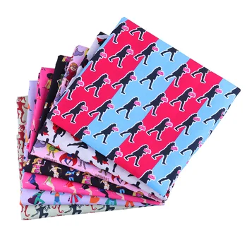 

50*145CM Cartoons pattern Polyester cotton Fabric Patchwor Printed for Tissue Kids Home Textile for Sewing Doll Dress Curtain