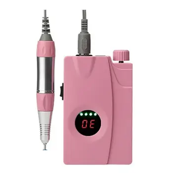 

400Gram 30000Rpm Lcd Portable Cordless Rechargeable Nail Drill Manicure Machine Rechargeable Portable Electric Nail Polisher