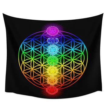 

Round Black Yellow Lines Flash Wall Tapestry Home Decoration Wall Hanging for Bedroom Living Room