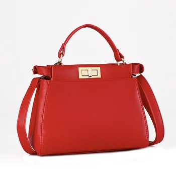 

New Korean Fashion Temperament Lock Female Bag Kitty Bag Ladies Shoulder Messenger Portable Small Bag