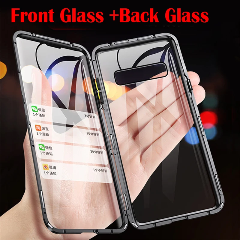 Magnetic Adsorption Double Side tempered Glass Phone Case For Samsung Galaxy S20 S10 S9 S8 Note 9 10 20 Ultra Plus A51 A71 Case Magnetic Adsorption Double Side tempered Glass Phone Case For Samsung Galaxy S20 S10 S9 S8 Note 9 10 20 Ultra Plus A51 A71 Case