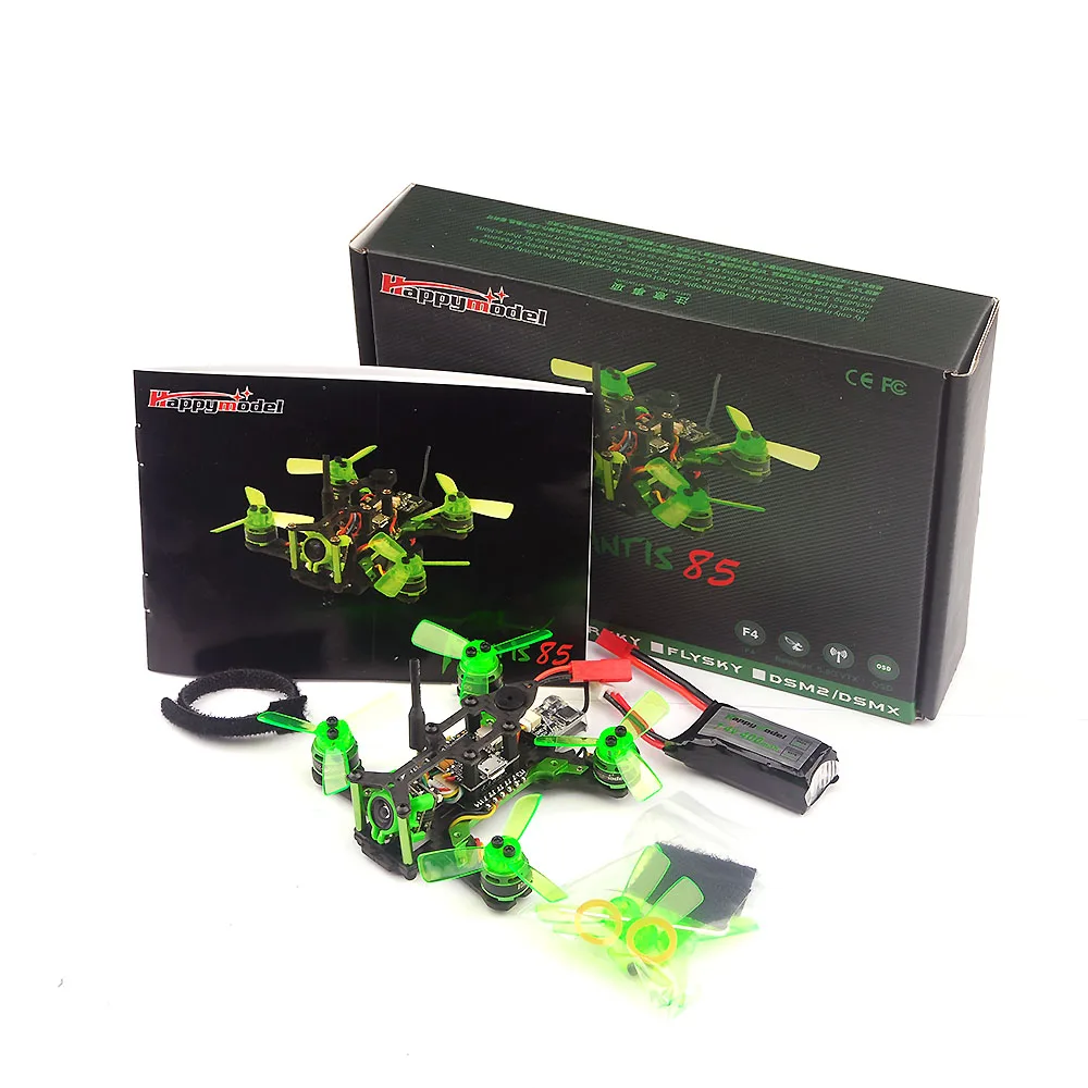 Happymodel Mantis85 85 мм FPV Racing RC Drone W/ Supers_F4 6A BLHELI_S 5 8G 25MW 48CH 600TVL Quadcopter BNF VS Eachine X220S |