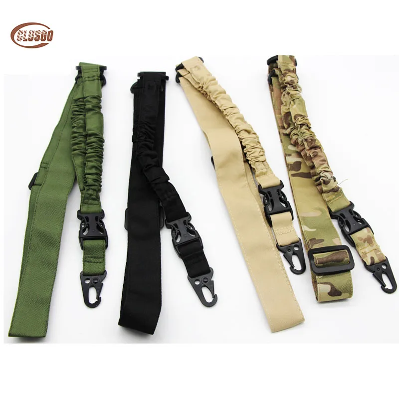 

Tactical Single One Point Airsoft Gun Sling Military Air Rifle Sling Strap Paintball Gun Strap Bungee Cord Hunting Accessories
