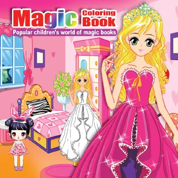 

2020 Korean Kawaii Magic DIY Coloring Books Children Painting Drawing Giraffe Lion Animal World Color Book Stationery Gift