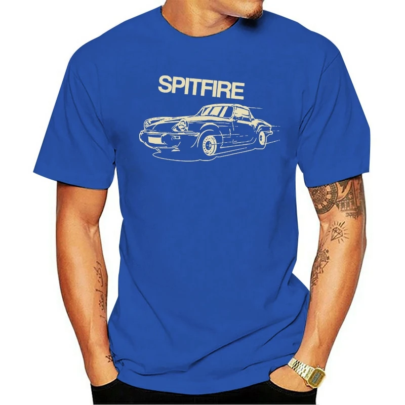 

new 2020 New Fashion Summer Tee Shirt RETRO Britain SPITFIRE CLASSIC CAR T-SHIRT - AUTOTEES Cotton T-shirt