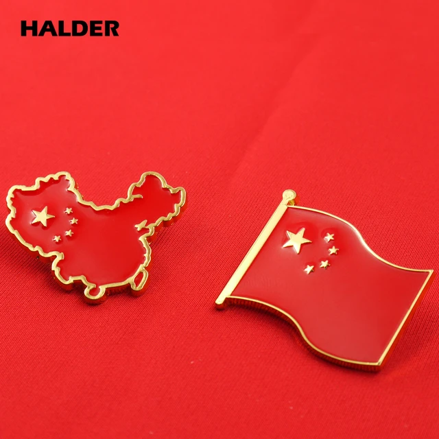 Chinese Flag Lapel Pins Brooch China Map Badges - AliExpress