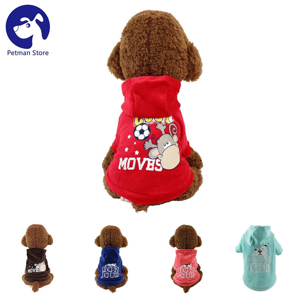 

Dogs Hoodied Pet Clothes Jackets Winter Warm High Quality Pug Chihuahua Bulldog Sweater For Small Medium Dog