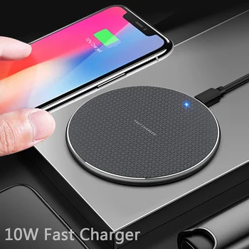 

10W Fast Wireless Charger For Samsung Galaxy S10 S9/S9+ S8 Note 9 USB Qi Charging Pad for iPhone 11 Pro XS Max XR X 8 Plus xiaom