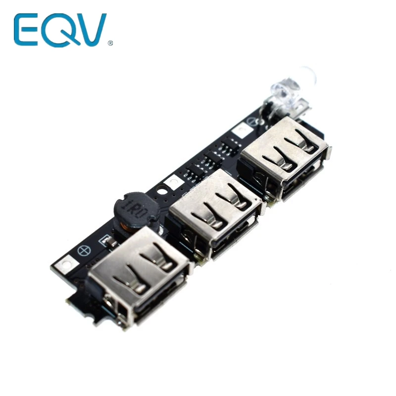 5V 1A 1.5A 2.1A 3 USB зарядное устройство печатная плата Повышающий Модуль 18650 Li Ion чехол