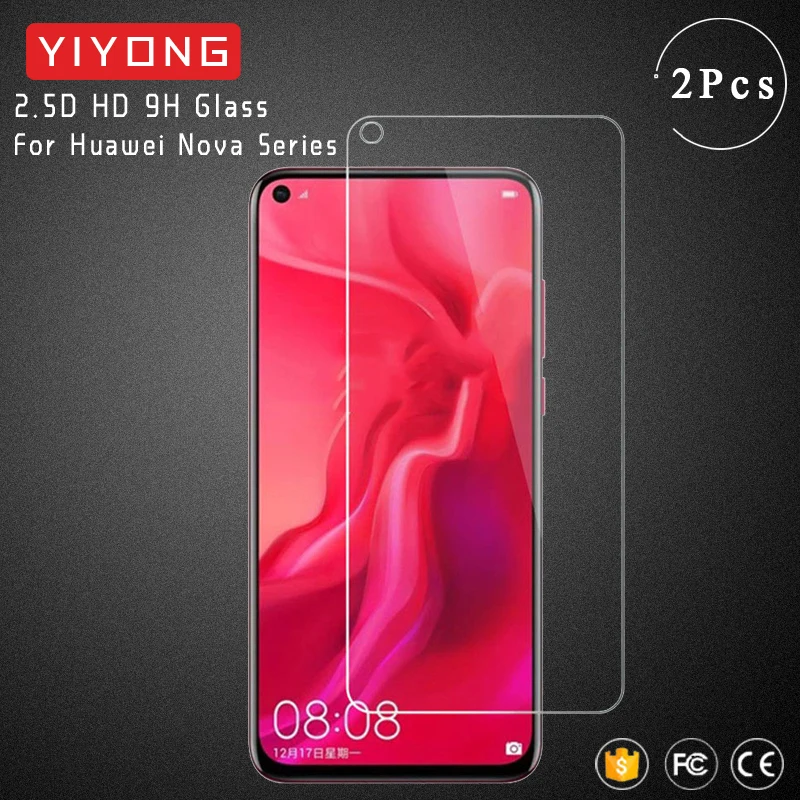 YIYONG 2.5D стекло для Huawei Nova 4 4e 3 3i 3e e закаленное Защита экрана 2 2s 2i Lite Plus Nova3e |