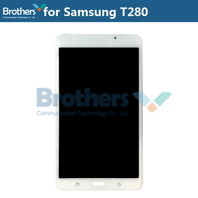 Экран для Samsung Galaxy Tab A 7,0 T280 T285 ЖК-дисплей с сенсорным экраном дигитайзер SM-T280 SM-T285 ЖК-экран панель тест - Цвет: T280 White
