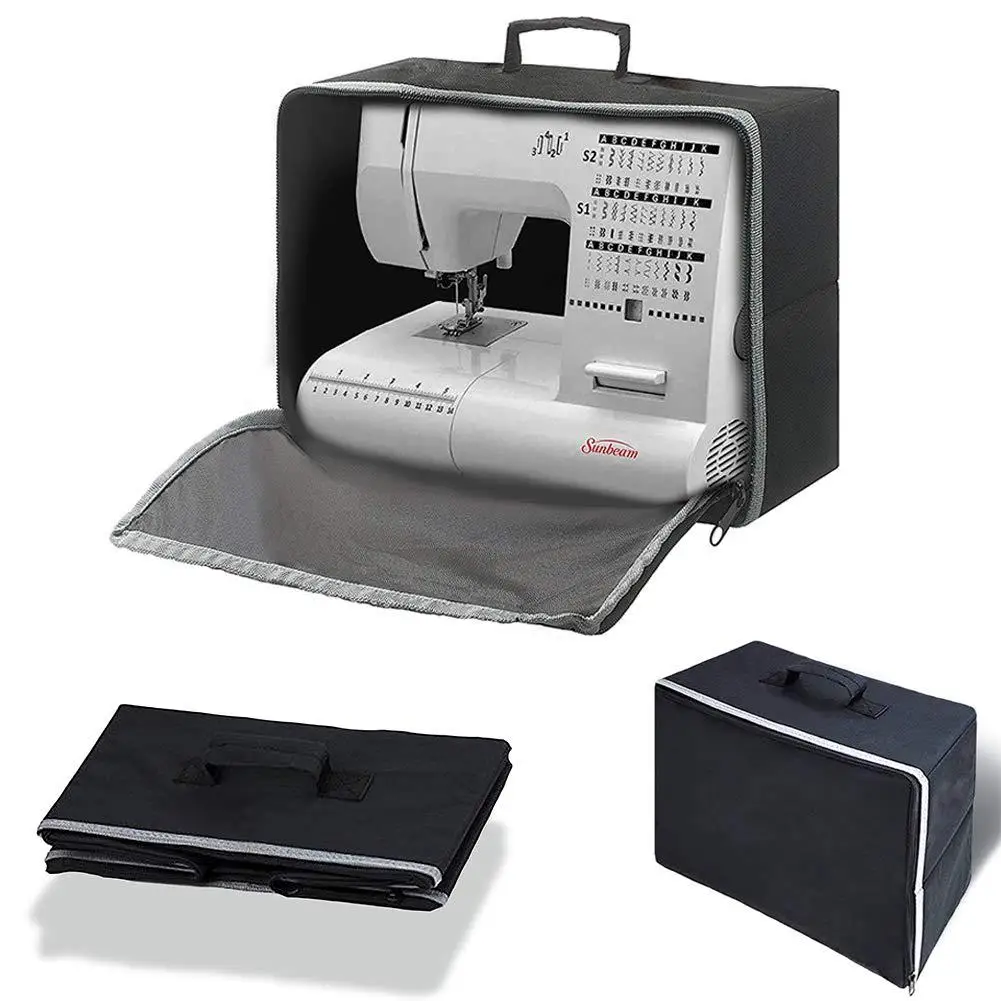 

Heavy Duty Sewing Machine Handle Bag Dustproof Protection Bag Foldable Accessories Storage Oxford Cloth Bag With Zipper