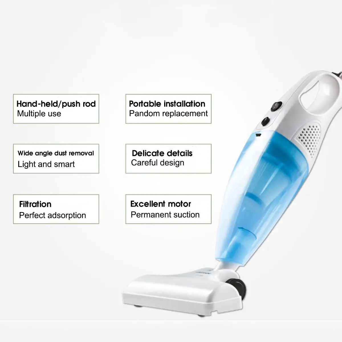 Najtaniej Odkurzacz do domu Ultra cichy Mini domowy pręt odkurzacz przenośny odkurzacz domowy Aspirator odkurzacz ręczny