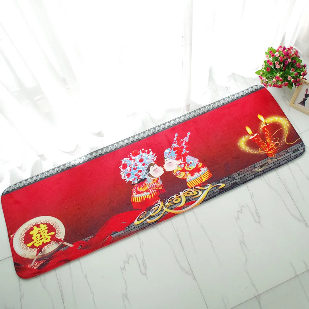 

Printed Home Decor Rugs Traditional Chinese Cartoon Pattern Rug Machine Washable Hallway Living Room Absorbent Floor Carpets