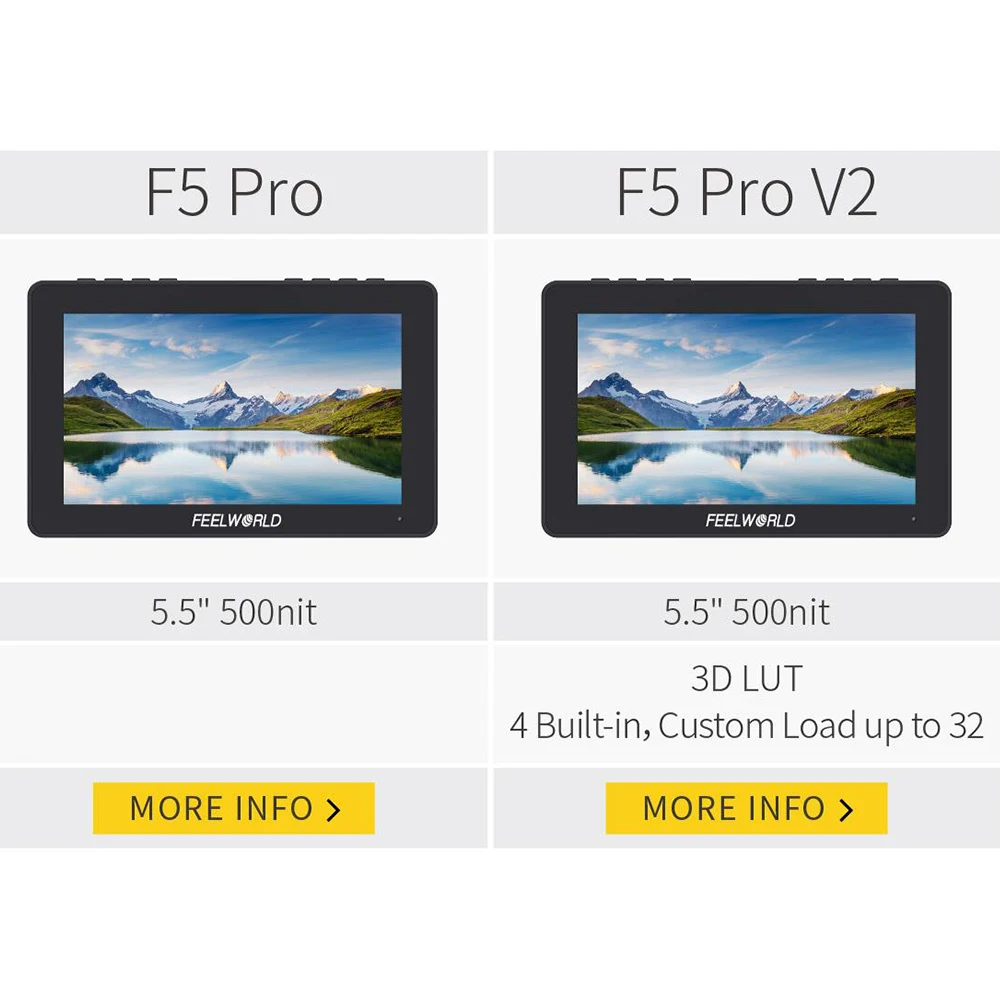 Сенсорный экран FEELWORLD F5 PRO V2 5 '' 3d лют камера монитор мощность настройки для