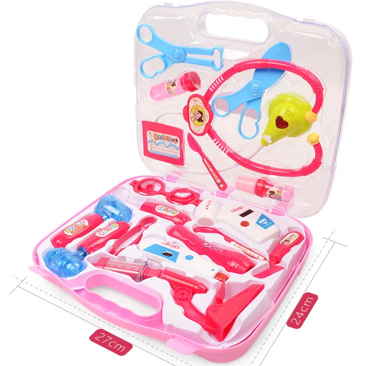 Children Play House Educational Early Childhood Toy Doctor Toy Injection Toy Model Children Doctor Set with Storage Box