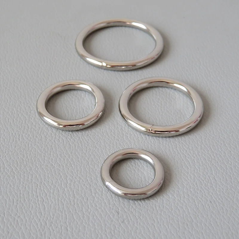 

20Pcs/Lot 15mm 20mm 25mm 32mm Metal Buckle O Wheel Circle Ring Clasp For Bag Backpack Accessory Belt Loop Dog Harness Hardware