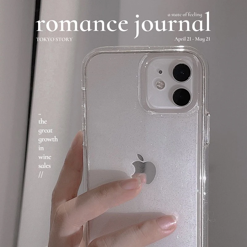 apple 13 case Fashion Bling Glitter Transparent Girl Gift soft silicone case for iPhone 13 11 12 Pro Max Mini XR X XS 7 8 Plus SE 2 6 6S Cover iphone 13 cover