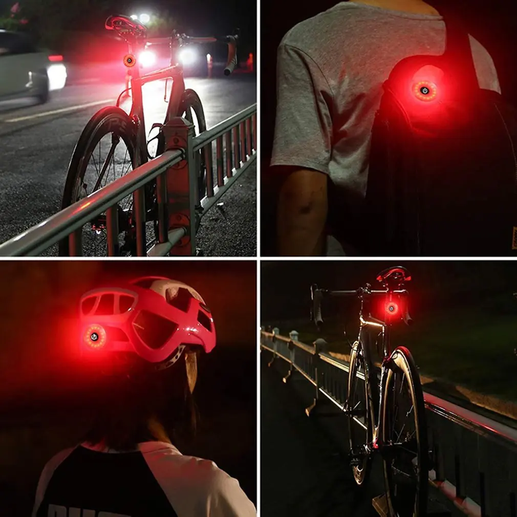 

Mini Bicycle Tail Light Bike Rear Light USB Rechargeable Tail Light Safety Warning Lights Cycling Warning Light