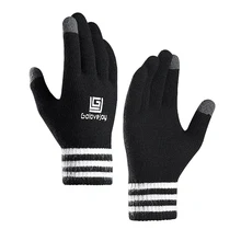 Touch Screen Knitted Gloves Winter Autumn MenThicken Warm Wool Gloves Mitten Business Gloves Thermal Gloves Ski Gloves