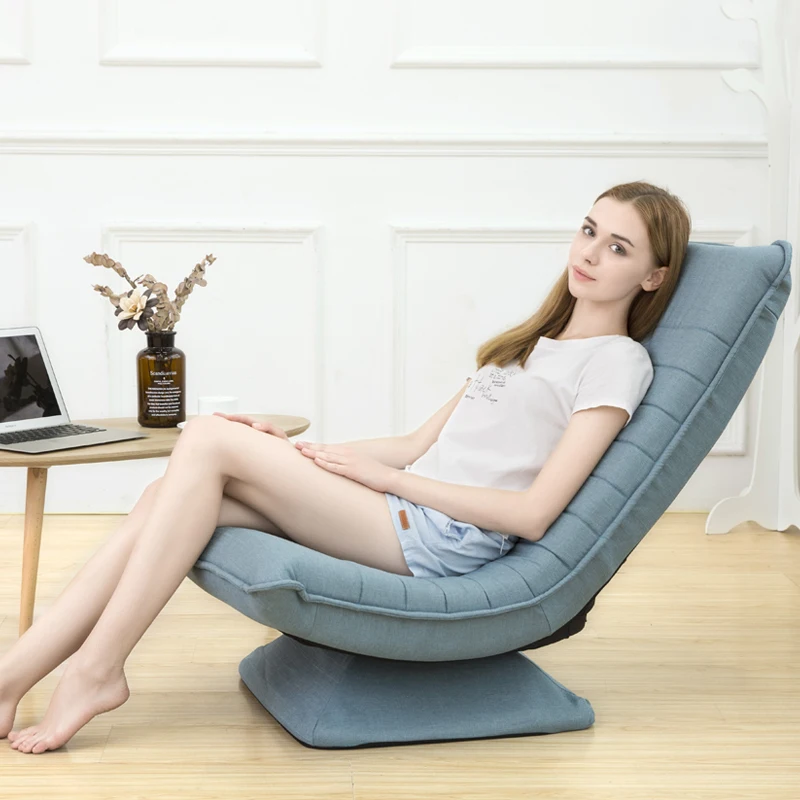 

Fashion Moon Chair Adult Lounge Chair Household Lunch Break Lazy Sofa Single Small Apartment Balcony Fabric Swivel Chair