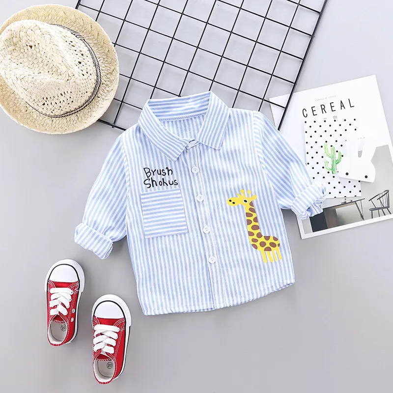 

2020 Children Strips Deer Boys/girls Shirts Kids Tops Boys/girls Long Sleeve Baby Wedding Clothing Pikachu Baby Top Tee Shirts