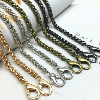 

Gold, Silver, Gun Black, Bronze 5mm Metal Replacement Purse Chain Shoulder Bag Strap for Cluth Bags, Small Handbags Handles