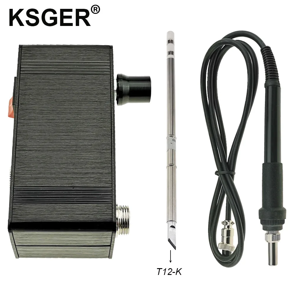 Sets 1 KSGER Mini T12 паяльная станция DIY STM32 V2.0 OLED T12 железные наконечники комплекты для сварки ручка из АБС-пластика подставка для цинка Быстрое нагревание - Цвет: Sets 1