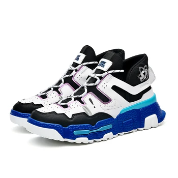 

2020 New Fashion Blue Sneakers Women Shoes Brand Designer Unisex Chunky Sneakers Couple Casual Shoes Plus Size 44 Basket femme