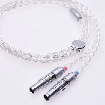 

Hand Made Hi-end 8 Cores 5n Pcocc Silver Plated Headphone Upgrade Cable for Focal Utopia Ultra Headphone