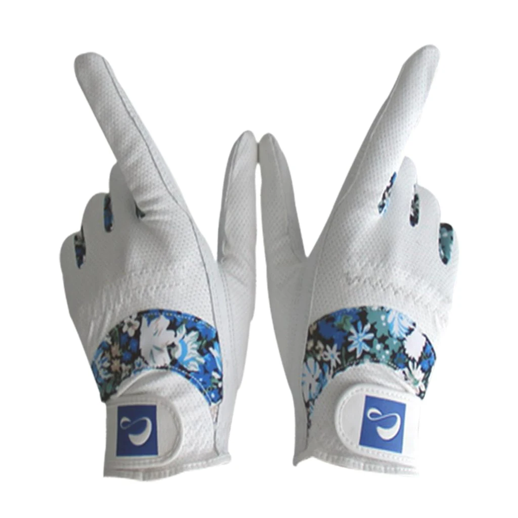 Women Sports Golf Gloves Ladies Left Right Hand Full Finger Mitten 18
