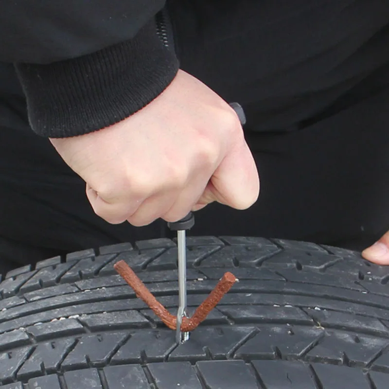 튜브리스 타이어 수리 씰 스트립, 자동차 타이어 수리 복구 도구, 오토바이, 자전거, 타이어 펑크, 비상 키트, 1 팩 