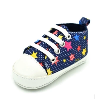 E& Bainel/обувь для мальчика, классические парусиновые спортивные сникерсы на мягкой подошве, противоскользящая обувь для новорожденных мальчиков, мягкая детская обувь для первых шагов - Цвет: classic stars