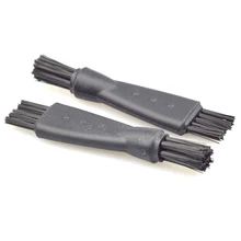 10pcs Double Heads Razor Cleaning Brush Nylon Beard Clipper Cleaner Men's Shaver Hair Remover Cleaning Tools Shaving Accessories