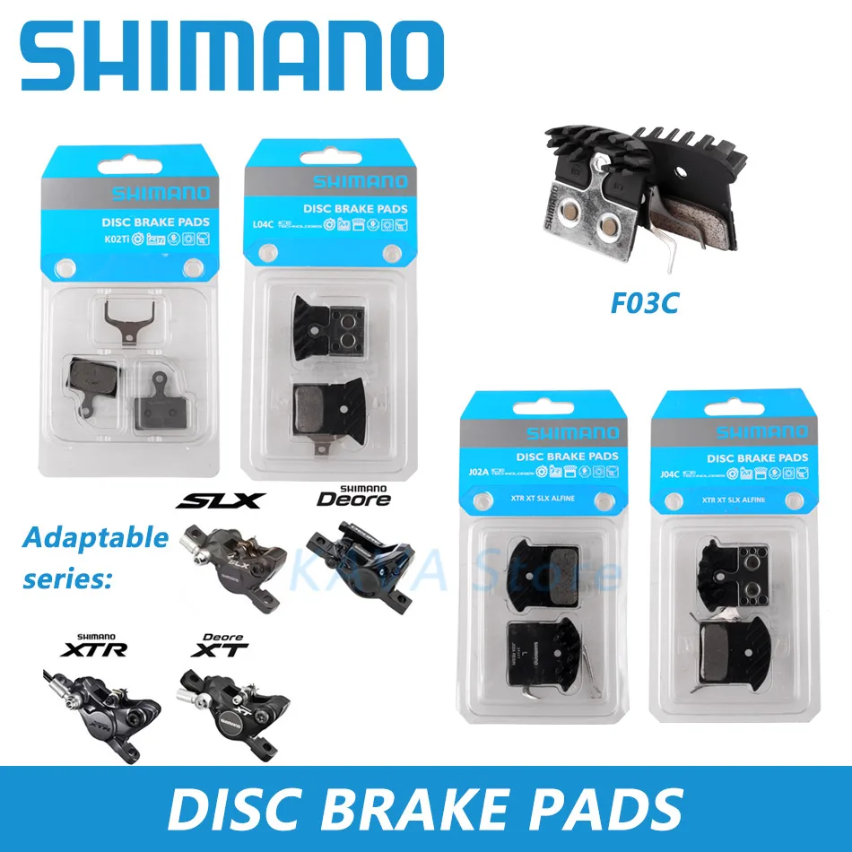 Shimano L04C J04C F03C металлические охлаждающие ребра тормозные колодки J02A Смола ледяные