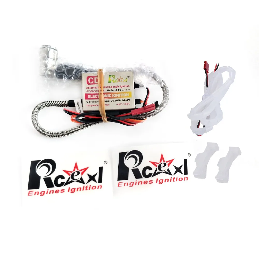 Rcexl Single CDI зажигание для RC модели NGK CM6 10 мм Свеча зажигания 90 градусов DA DLE газ