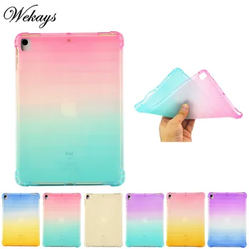 

Cover For iPad 10.2 2019 Colorful Soft Silicone TPU Funda Case For Coque iPad 10.2 7th Generation A2200 A2198 A2232 Cover Cases
