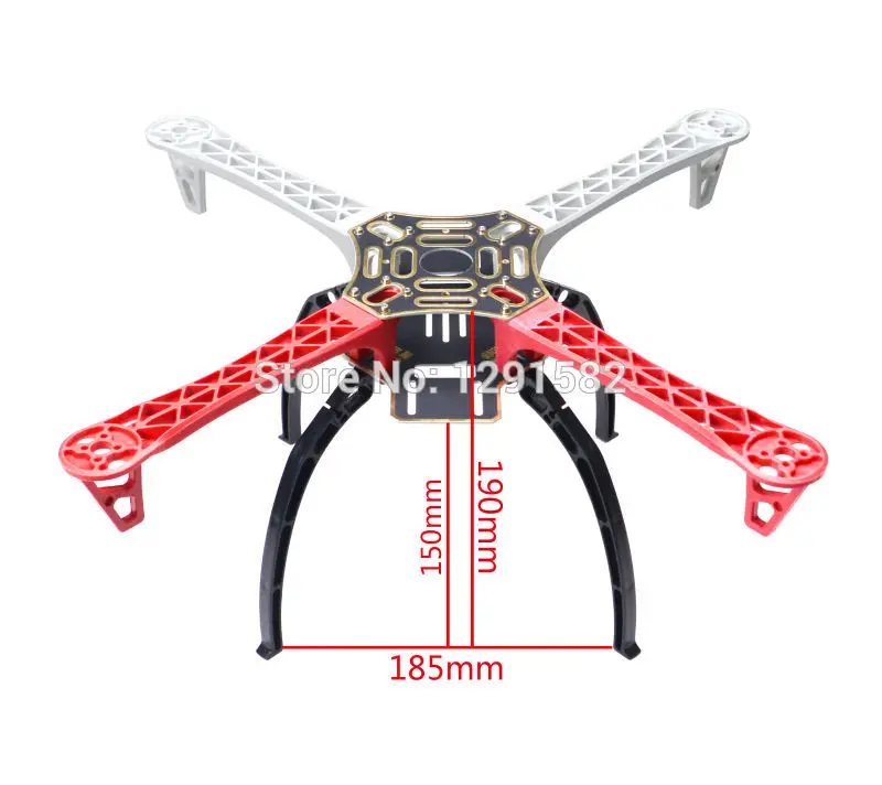 

Hot F450 450mm Frame PCB with plastic Landing Gear Skid and 1045 black Propeller for F450 X500 FPV Quadcopter