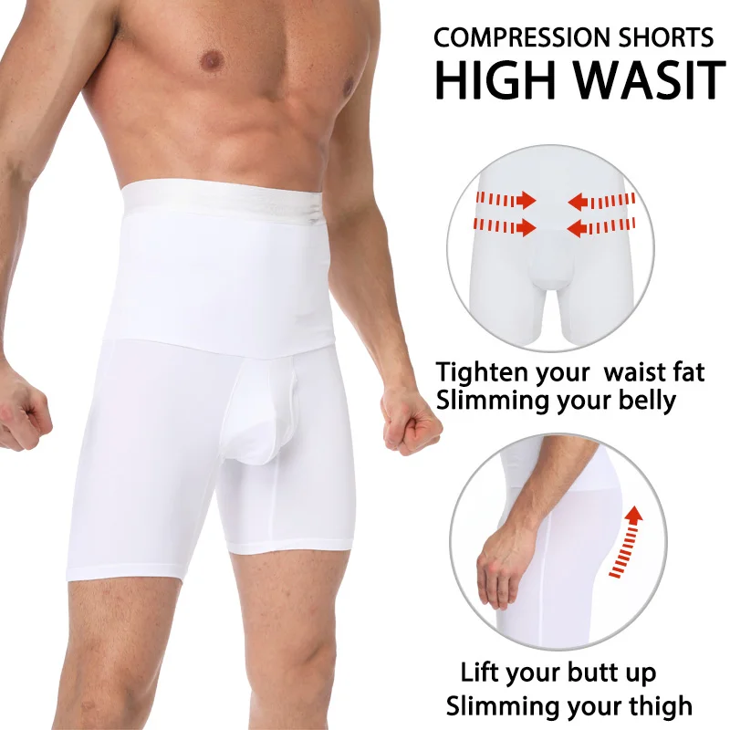 Details about   MASS21 Men’s Shapewear High Waist Tummy Leg Control Briefs Anti-Curling Slimming 