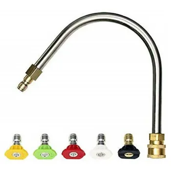 

1* U-shaped Extension Rod 1/4 Inch Quick Connector Pressure Washer Gutter Cleaner Attachment With 5 Nozzle