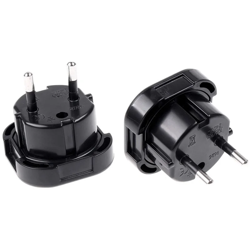 

1PC 2 Pin Wall Plug Electrical Socket UK TO EU EUROPE EUROPEAN Travel Charger Adapter Plug Converter 10A/16A 240V