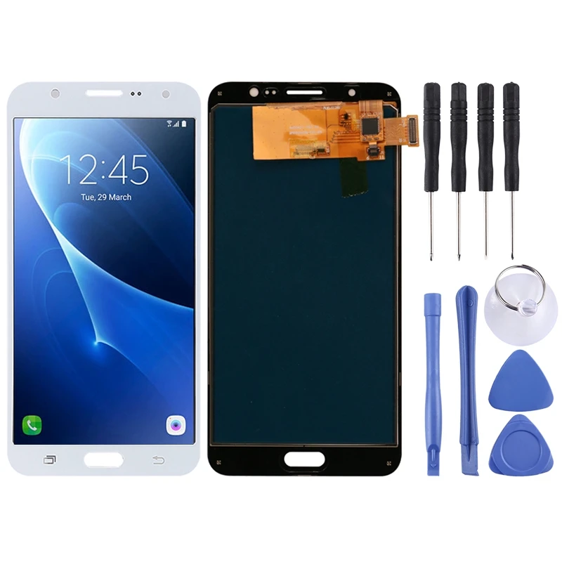 Замена ЖК-дисплея для samsung Galaxy J7()/J7 Duos(), J710F ЖК-экран и дигитайзер полная сборка TFT материал