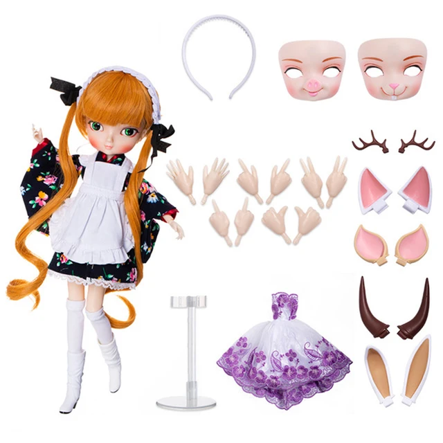 US $45.28 MODIKER 1/6 Scale Japanese Girl BJD Multi-joint Movable Figure Model Doll Set BJD Doll Kit Cherry S
