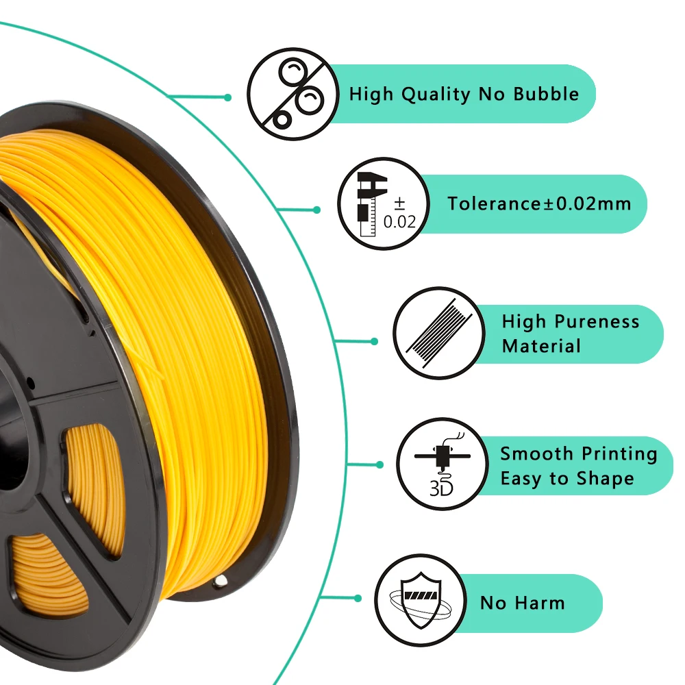 SUNLU нить для 3d принтера ABS 1,75 мм нить для 3D принтера s и 3d ручек низкая точность измерения запаха+/-0,02 мм